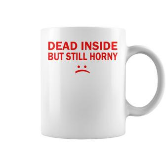 Couples Xmas Husband And Wife Dead Inside But Still Horny Coffee Mug | Mazezy UK