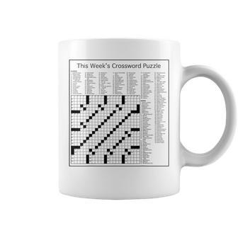Crossword Puzzle Picture Coffee Mug | Mazezy