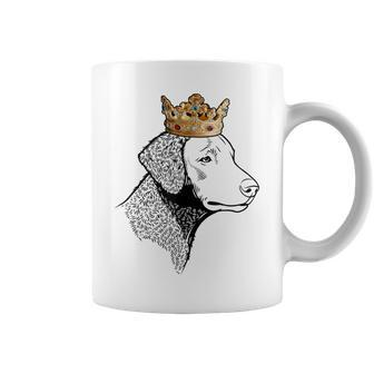 Curly-Coated Retriever Dog Wearing Crown Coffee Mug | Mazezy