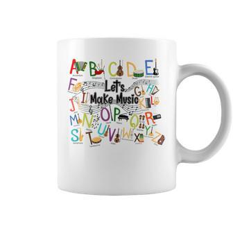 Cute Alphabet Design For Music Teacher Men Women Teacher Coffee Mug - Thegiftio UK