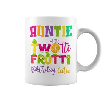 Cute Auntie Twotii Frutti Birthday Family 2Nd Birthday Girl Coffee Mug - Seseable