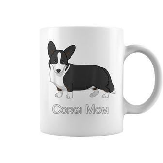 Cute Black Cardigan Welsh Corgi Mom Dog Lover Coffee Mug | Mazezy