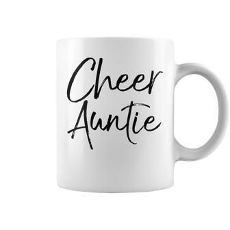 Cute Cheerleader Aunt For Cheerleader Aunt Cheer Auntie Coffee Mug | Mazezy CA