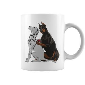 Cute Fashionable Doberman Tattooing Dalmatian Dog Gift Coffee Mug | Mazezy