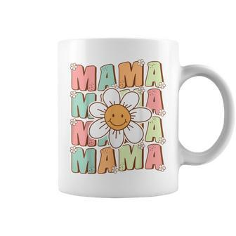 Cute Groovy Mama Matching Family Birthday Party Daisy Flower Coffee Mug - Thegiftio UK