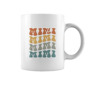 Cute Groovy In My Mimi Era Retro Mimi Lover Coffee Mug - Monsterry