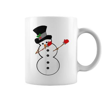 Dabbing Snowman Snow Sculpture Dab Dance Coffee Mug | Mazezy