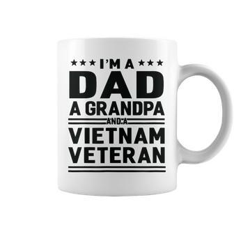 Dad Grandpa Vietnam Veteran Vintage Top Men Gift Coffee Mug | Mazezy