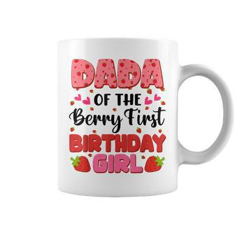 Dada Berry First Birthday Girl Strawberry Party Decorations Coffee Mug - Monsterry AU