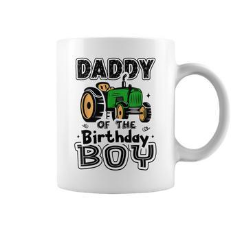 Daddy Of The Birthday Boy Farmer Tractor Matching Party Coffee Mug | Mazezy