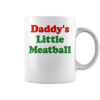 Daddy Little Meatball Italian Dad Coffee Mug - Monsterry