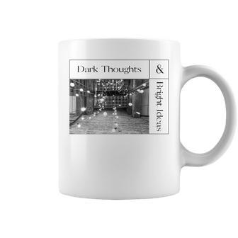Dark Thoughts & Bright Ideas- Trendy Modern Metropolitan Coffee Mug | Mazezy