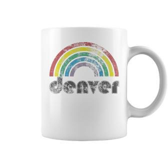 Denver Colorado Rainbow 70S 80S Style Retro Gay Pride Coffee Mug | Mazezy