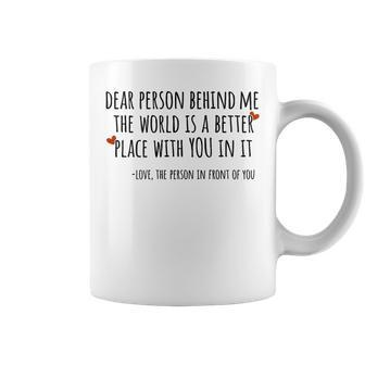 Depression & Suicide Prevention Awareness Person Behind Me Depression Funny Gifts Coffee Mug | Mazezy