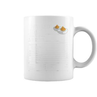 Deviled Eggs Nutritional Facts Thanksgiving X-Mas Food Gift Coffee Mug | Mazezy