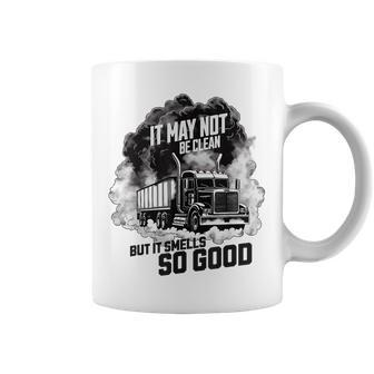 Diesel Truck Exhaust For Truck Driver Diesel Enthusiast Coffee Mug - Seseable