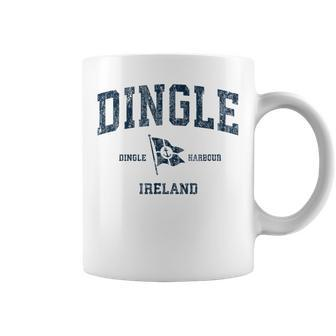 Dingle Ireland Vintage Sports Navy Boat Anchor Flag Coffee Mug | Mazezy