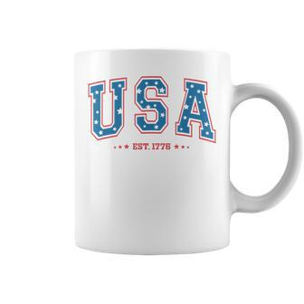 Distressed Usa American Flag Women Men Kids Patriotic Coffee Mug | Mazezy