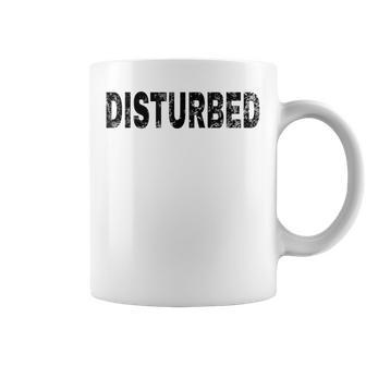 Disturbed Vintage Mood Emotion Black Text Apparel Coffee Mug - Seseable