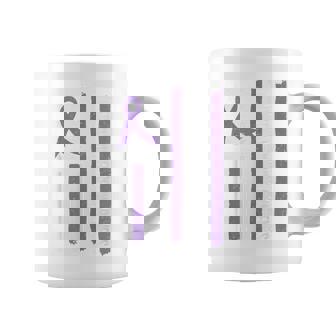 Domestic Violence Awareness Month American Flag Ribbon Coffee Mug - Thegiftio