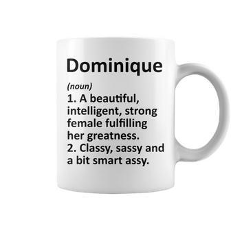 Dominique Definition Personalized Name Funny Christmas Gift Definition Funny Gifts Coffee Mug | Mazezy