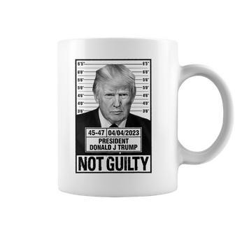 Donald Trump Police Hot Photo Not Guilty 45-47 President Coffee Mug | Mazezy