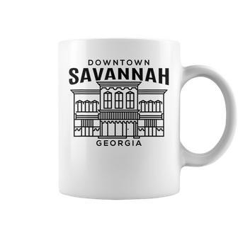 Downtown Savannah Ga Coffee Mug | Mazezy