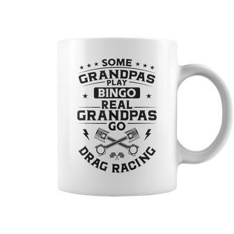 Drag Racing Race Car Grandpa Retired Vintage Some Grandpas Coffee Mug - Thegiftio UK