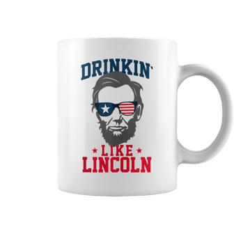 Drinkin Like Lincoln Patriotic 4Th Of July Memorial Day Coffee Mug | Mazezy