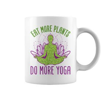 Eat More Plants Do More Yoga Vegetarian Vegan Diet Coffee Mug - Thegiftio UK