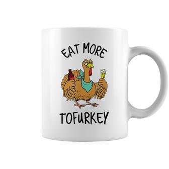 Eat More Tofurkey Funny Vegetarian Design Coffee Mug - Thegiftio UK
