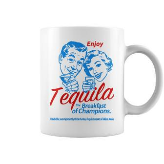 Enjoys Tequila The Breakfasts Of Championss Tequila Funny Gifts Coffee Mug | Mazezy