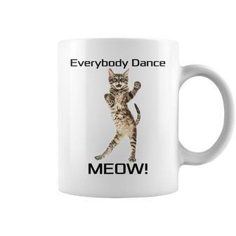 Everybody Dance Meow Kitten Cat Dancing Kitty Coffee Mug | Mazezy
