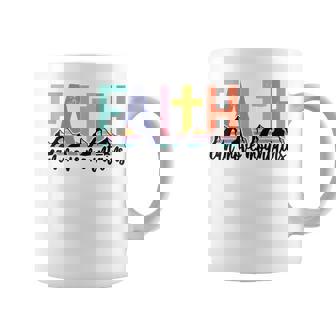 Faith Can Move Mountains Kids Christian Faith Funny Gifts Coffee Mug | Mazezy