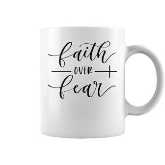 Faith Over Fear Yall Need Jesus Christ Christian Men Women Coffee Mug | Mazezy CA