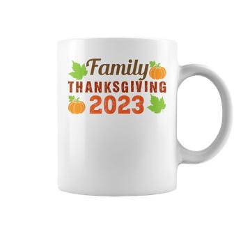 Family Thanksgiving 2023 Matching Fall Turkey Autumn Pumpkin Coffee Mug | Mazezy