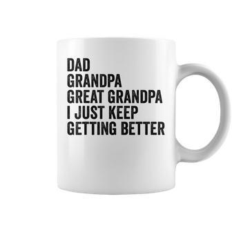 Fathers Day Grandpa From Grandkids Dad Great Grandfather Coffee Mug | Mazezy