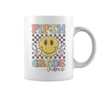 Fifth Grade Vibes Smile Face 5Th Grade Team Back To School Coffee Mug | Mazezy
