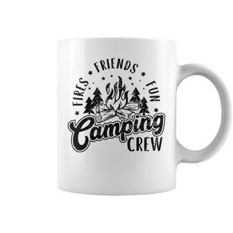 Fires Friends Fun Camping Crew Camp Life Coffee Mug - Monsterry