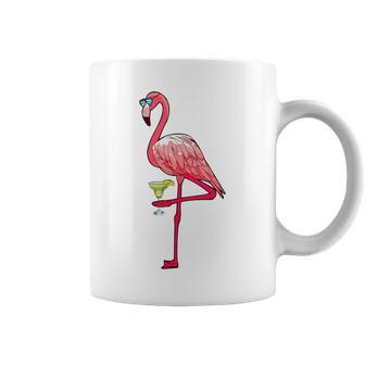 Flamingo & Margarita Funny Summer Vibes Margarita Lover Coffee Mug | Mazezy