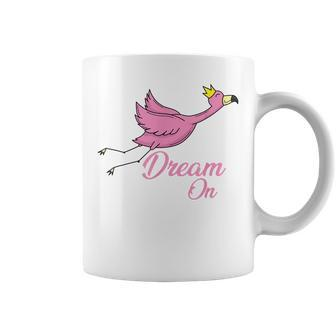 Flamingo Can Fly Dream On Coffee Mug | Mazezy