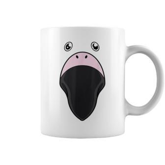 Flamingo Cute Kawaii Face Art- Funny Halloween Costume Gifts Coffee Mug | Mazezy