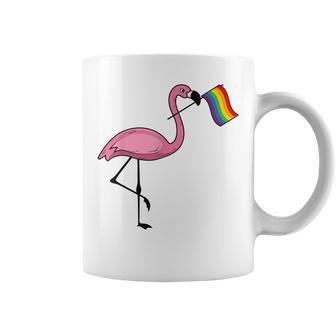 Flamingo Lgbt Flag | Cool Gay Rights Supporters Gift Coffee Mug | Mazezy