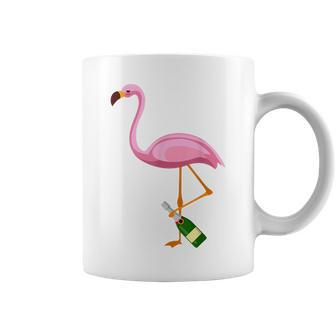 Flamingo Wine Lovers | Party Pink Bird Fans Gift Coffee Mug | Mazezy