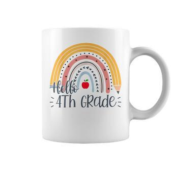 Fourth Grade Rainbow Team Hello 4Th Grade Rocks Squad Coffee Mug - Thegiftio UK