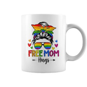 Free Mom Hugs Free Mom Hugs Inclusive Pride Lgbtqia Coffee Mug | Mazezy