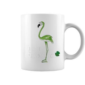Funky Irish Flamingo Green Bird St Pattys Day Coffee Mug | Mazezy