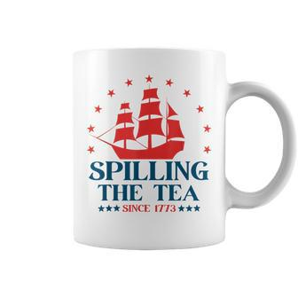Funny 4Th Of July Spilling The Tea Since 1773 Fourth Of July Coffee Mug | Mazezy DE
