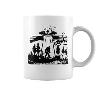 Funny Bigfoot Alien Ufo Sasquatch Men Women Gifts UFO Funny Gifts Coffee Mug | Mazezy