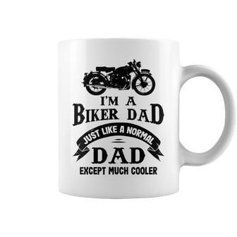 Funny Biker Dad Motorbiker Motorcyclist Motorcycle Gift Gift For Mens Coffee Mug | Mazezy